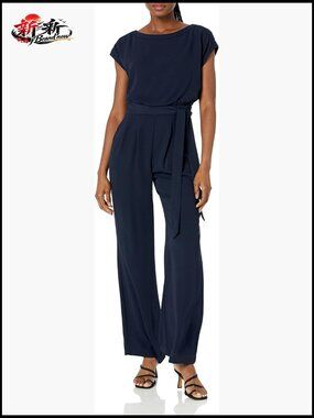 Leather Jumpsuit Casual Soft Full Length Cap Sleeve